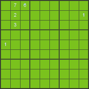Instrucciones del Sudoku - única posible posición - introducir