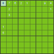 Sudoku instrucciones - único número posible - solución